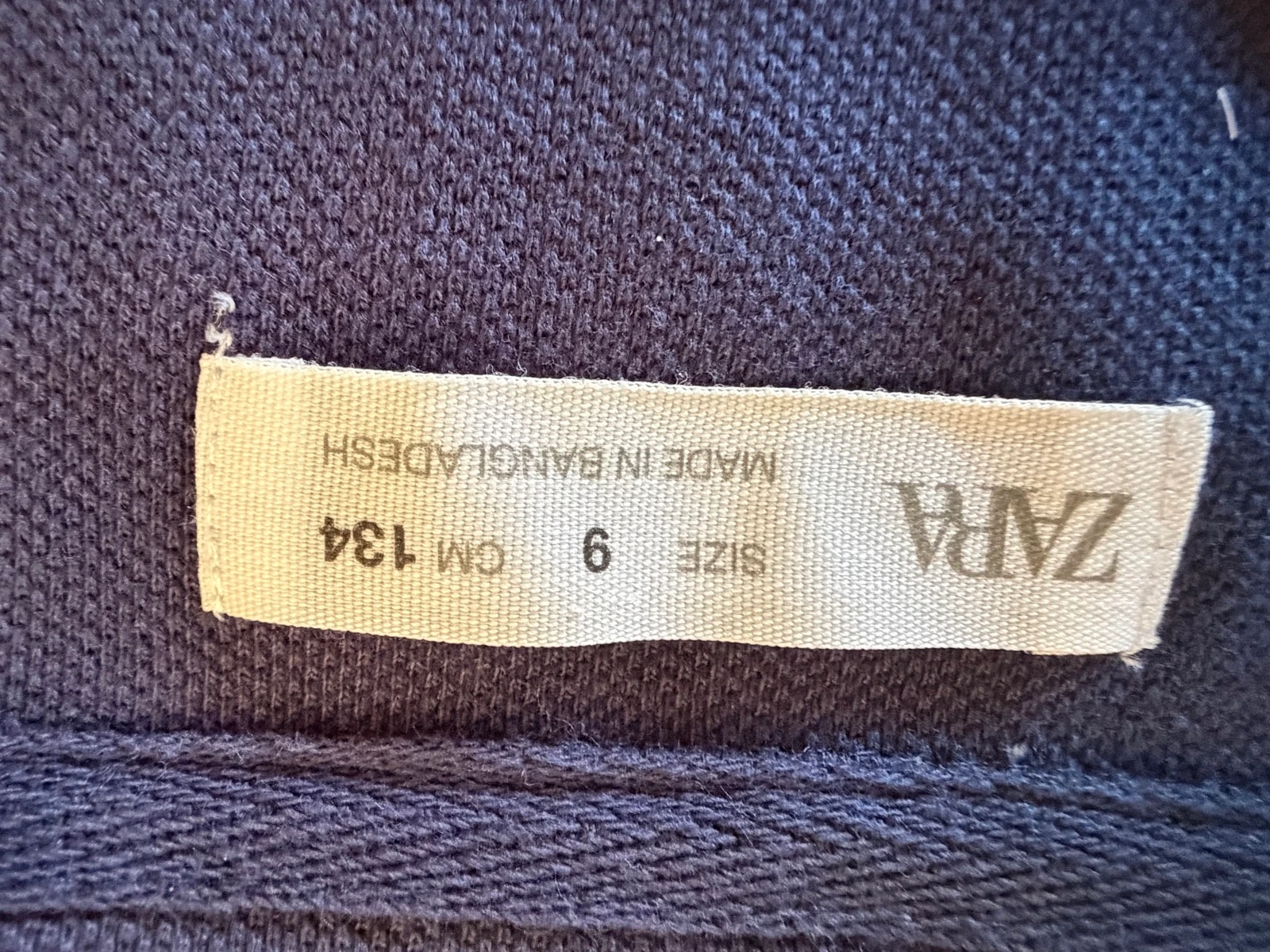 Polo básico azul marinho Zara – photo 2